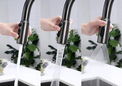 Touchless Sensor & Pull-Down Kitchen Faucet with Temperature Display