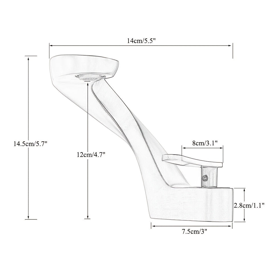 [Luxury Bathroom Faucet] 1pc Luxury Single Handle Bathroom Faucet - Anti-Splash Design, Ceramic Valve Core & Brushed Nickel Finish, Pure Copper Construction, Single Hole Installation for Vanity Sink Basin, Modern Contemporary Style, Higharc Spout, Sleek D